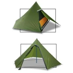 Luxe Outdoor Sil Hexpeak F6a (Marron) -Sacs De Couchage Soldes luxe outdoor sil hexpeak f6 05 4