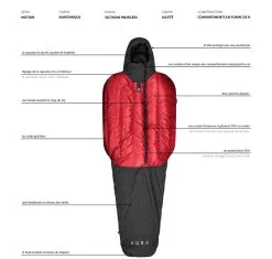 Aura Poland Aura X 300/800 25 Aura Poland Aura X 300/800 -Sacs De Couchage Soldes sac de couchage aura x 10