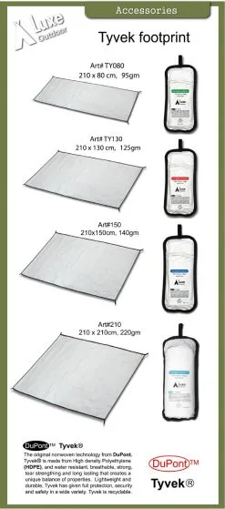 Devant -Sacs De Couchage Soldes tapis de sol footprint tyvek luxe outdoor 3