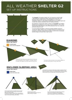 Snugpak All Weather Shelter G2 -Sacs De Couchage Soldes tarp snugpak all weather shelter g2 07